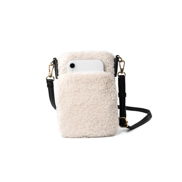 FIRESIDE PHONE CROSSBODY - WHITE SHERPA - Picture 2 of 2